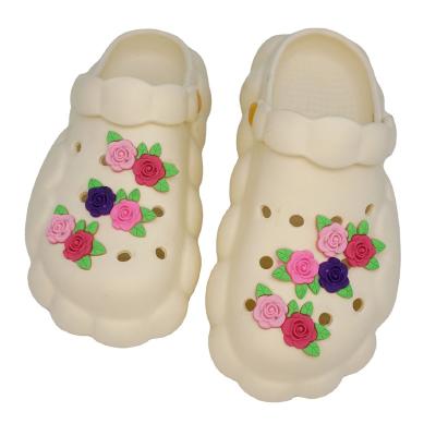 China Type new three-dimensional flowers Europe and the United States shoe accessories hot removable decorative shoe flower buckle for sale