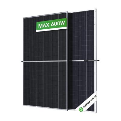 China Mono Solar Power System Solar Panels Latest Cut Size 600 Watt Half Cell Solar Panels 156 Cells Supplier for sale