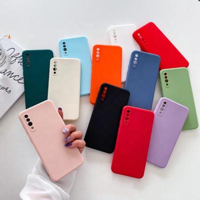 China Edge Shell A52 A02s Mobile Phone Anti-fall Samsung A72 S20 Cube Protective Sleeve Straight Fine Bag Full Hole Magic Liquid Material for sale