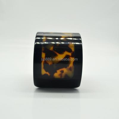 China High Quality Acrylic Belt Bracelet Tortoise Acetate Cellulose Plastic Bracelets Slap Jewelry for sale