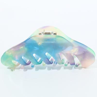 China Decoration GRS Audited Factory 2022 Wholesale High Quality Large Cellulose Acetate Elegant Acrylic Hair Claw Clip Hair Claw For Women for sale