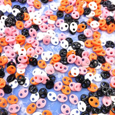 China Wholesale Cute Muzzle Pendant Ornament Resin Factory Factory Nose Jewelry Accessories Necklace Piggy Link Chain For Decoration Girl for sale