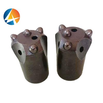 China Quarry Drilling Luxi Front Full-Ballistic Buttons DTH Steel Convex Hammer Drill Bit Cheap Price for sale