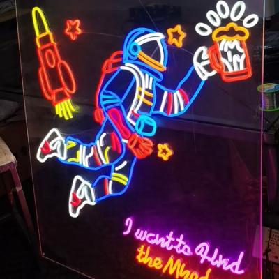 China Eco-friendly Custom Outdoor Halloween Decoration LED Neon Enjoy Just Married Neon Sign for sale