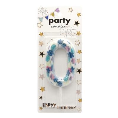 China Handmade Numbers 0-9 Printed Birthday Candles or Custom Happy Birthday Number Star Creative Cake Candles for sale