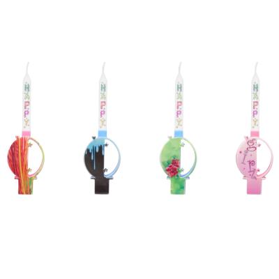 China Handmade Moving Wick Pillar Number Flameless Led Candles Flashing For Wedding Centerpieces And Birthday for sale