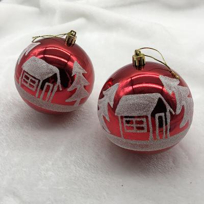 China Decoration For Christmas Tree MONDECASA Brand Different Size Christmas Ball Engraved Luxury Red Glass Christmas Balls for sale