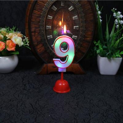 China Decorating For 2019 Holiday LED Number Birthday Flash Light Candle , Party Decoration Led Candle Light for sale