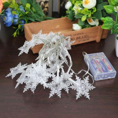 China Decoration For Holidays Professional Made 2.2m Battery Operated Multicolor Snow Flower Shape LED Light for sale