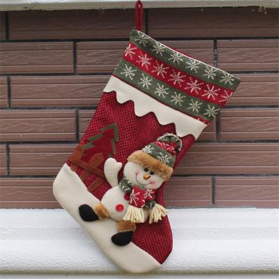 China Decoration For Luxury Durable Cheap Christmas Stocking Of Latest Model Christmas Xmas Decorative Socks for sale