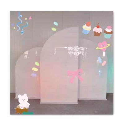 China Durable Custom Letters Arch Designs Acrylic Baby Shower Backdrop Supply For Stage Decoration for sale