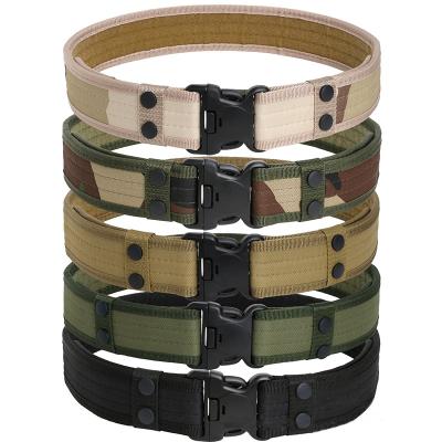 China 100% Polyester Military Training Training Heavy Duty Durable Adjustable Tactical Seat Belt Belt Men Special Duty for sale