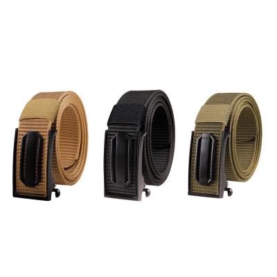 China Army Nylon Casual Fan Buckle Durable Smooth Men's Belt Outdoor Tactical Belt for sale