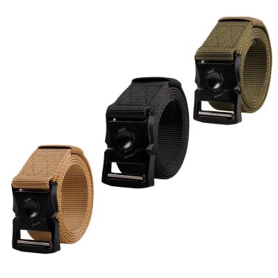 China Durable Alloy Button Glasses Snake Tactical Outdoor Nylon Canvas Fan Belt Army All-match Casual Men's Belt for sale