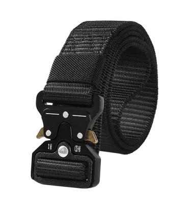 China Durable Glasses Snake Nylon Army Fan Tactical Training Belt Quick Release Alloy Buckle Outdoor Belt for sale