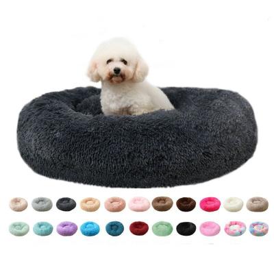 China Ultra Soft Washable Cushion Washable Cat Bed Pet Beds Fluffy Plush Around Sofa Luxury Dog Bed Eco-Friendly for sale