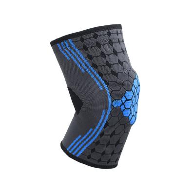 China 2021 Workout Knee Pads Silicone Knee Support Wear Resistant Wholesale Breathable Knitting Knee Pad for sale