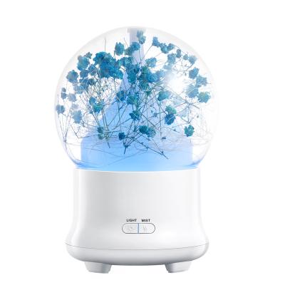 China Aromatherapy / Humidification Light USB Aroma Essential Oil Diffuser Vapor / Night Water Ultrasonic Cool Mist Mini Humidifier Air Purifier 7 Color LED Light Power Time ABS for sale