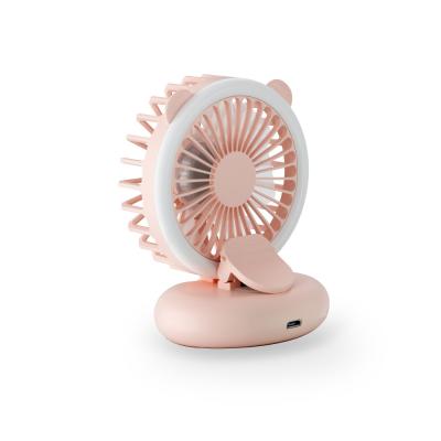 China Small Fan With Clip Guaranteed Quality Unique Mini Fan Rechargable Portable Fan With Light for sale