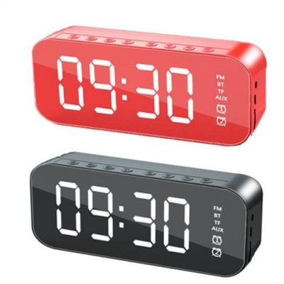 China Hot Selling Popular Electronic Car Mirror Alarm Clock USB Charging Desk Digital Led Table Clock for sale