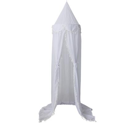 China Folded Children's Tassel Lace Tent Baby Chiffon for sale