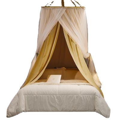 China Folded Dome Mosquito Bed Dustproof Net Integrated Shading Curtain for sale