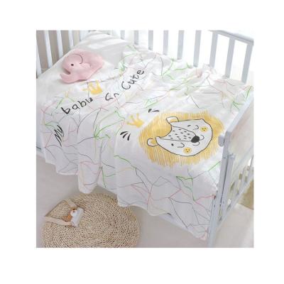 China Anti-pilling Double Layer Bamboo Fiber Breathable Towel Baby Bamboo Cotton Blanket for sale