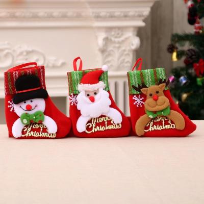 China Merry Christmas Decoration New Christmas Tree Decorations Christmas Stockings Children Christmas Candy Stockings for sale