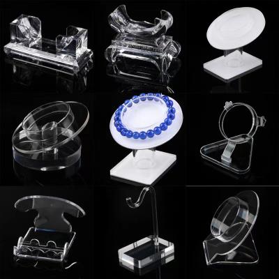 China Jewelry Disply Acrylic Jewelry Display Cylinder Ring Organizer Clear Block Base Square Acrylic Ring Display Stand for sale