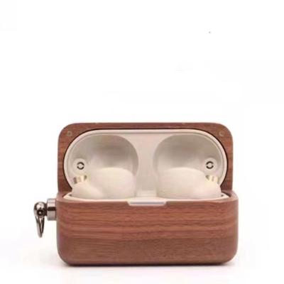 China Eco-friendly New Arrival Full Protective Durable Wireless Earphone Charging Natural Wooden Case For Earphone for sale