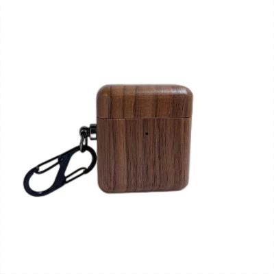 China Eco-friendly Factory Direct Sale Nature Wood Wooden Cover Case Maple Walnut Wood Earphone Case for sale