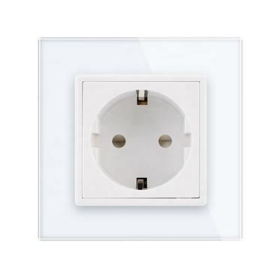 China Hailar Custom White Residential / General Purpose Wall Outlet 1 Eu Strip 1 Way Standard Electrical Power Outlet for sale