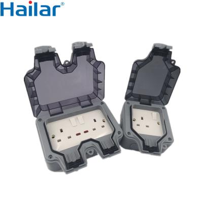 China Outdoor waterproof switch socket ip66 industri socket 13a water proof waterproof socket e27 for sale