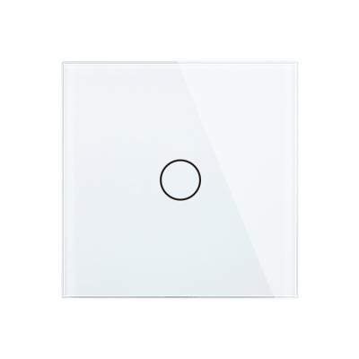 China Wifi App Control Hailar EU Standard 1 Way Touch Smart Home Switch Panel Wall Mounted Glass Lamp Switch for sale