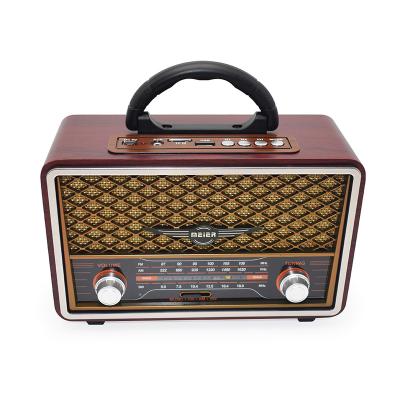 China Popular Classic Retro USB FM/AM/SW 3 Band TF Card With Portable Handheld Radio For Home Use for sale