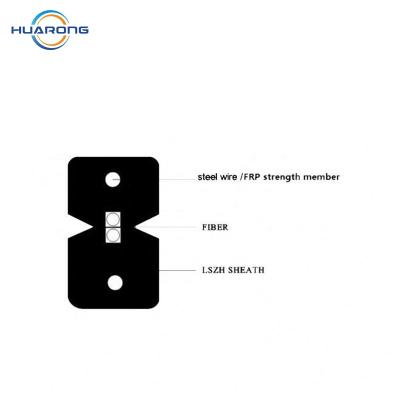 Китай Indoor Ftth System 1-6 Cores For Brazil And Peru Market Ftth Cable Drop продается