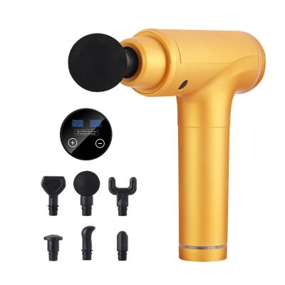 China Handheld Rechargeable Battery Muscle Deep Tissue Sports Electric Tissue Fascia Muscle Massager Vibrating Gun for sale