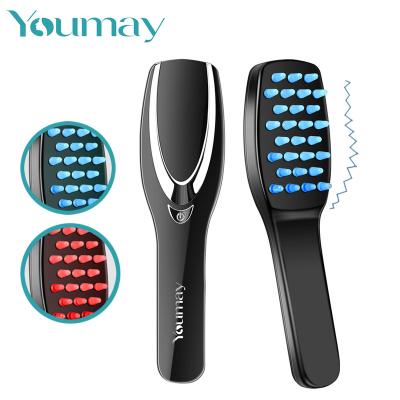 China Holesale Professional One Stage Hair Dryer Hot Air Comb Healthy Electric Ceramic Iron Flat Brush Custom Ceramic Hot Comb Airbrush for sale