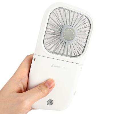 China New KINGSTAR Comfortable Portable 3000mAh USB Rechargeable Adjustable Fan With Power Bank for sale