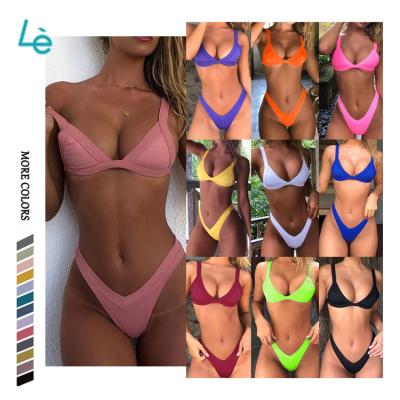 China Breathable Hot Selling Sublimation Design Thong Push Up Hook Swimwear Micro Bikinis Sets For Women Swimwear for sale