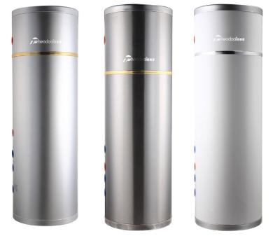 China 2024 100L-500L Residential Stainless Steel Tank Free Standing Theodoor Heat Pump Water Tank for sale