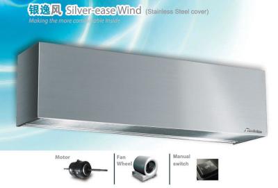 China 2025 Safety Stainless Steel 48 Inch Commercial Air Curtain For Restaurant Shop Sanitary Door for sale