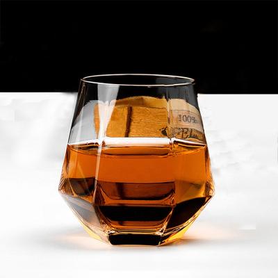 China Excellent Original Unbreakable Viable Square Base Taste Whiskey Glass for sale