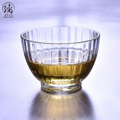 China Chinese Tea Cup Heat Resistant Glass Disposable Hot Sales Small Hand Made Drinking Glass for sale