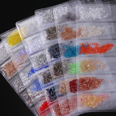 China Art Crystal Glass Stones Glitter Mini Mixed Rhinestones Studs Diamonds Bling Nail Art DIY Decoration for Nails Supplies Accessories for sale