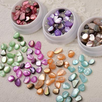 China 3d Nail Art DIY Decoration Factory Wholesale 3D Nail Shell Jewelry Rhinestones Crystal Gemstone Nail Charms Assorted Color Nail Decoration For DIY Crafts for sale