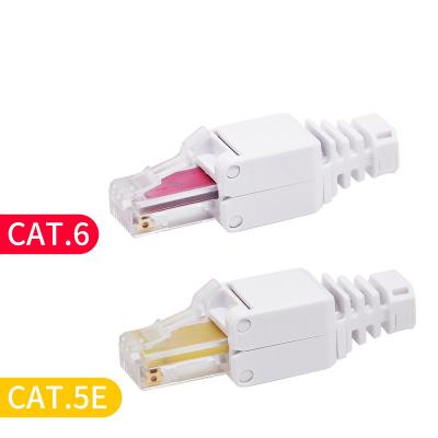 China Toolless CAT6 Toolless Module UTP 8p8c RJ45 Connector Toolfree CAT6 Modular Plug for sale