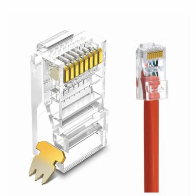 China Unshielded Cat 8P8C 5e RJ45 Connector Internal Cat 5 Male Cat5 Connector Network Ethernet Network CAT5E RJ45 8 for sale