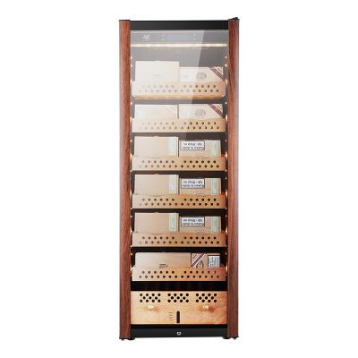 China New Good Quality Wooden Cigar Display Rack Cigar Humidor Cabinet Wooden Cigar Showcase for sale