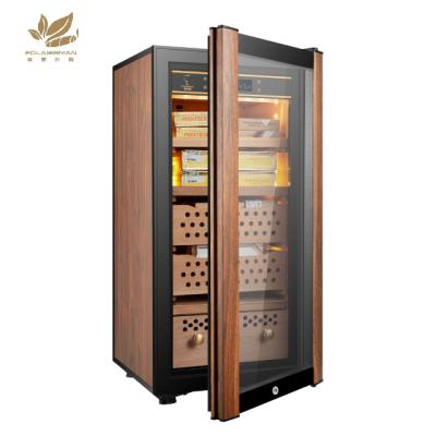 China Luxury Spanish Accessories Wholesale Cedar Wooden Compressor Fridge Cigar Humidor for sale